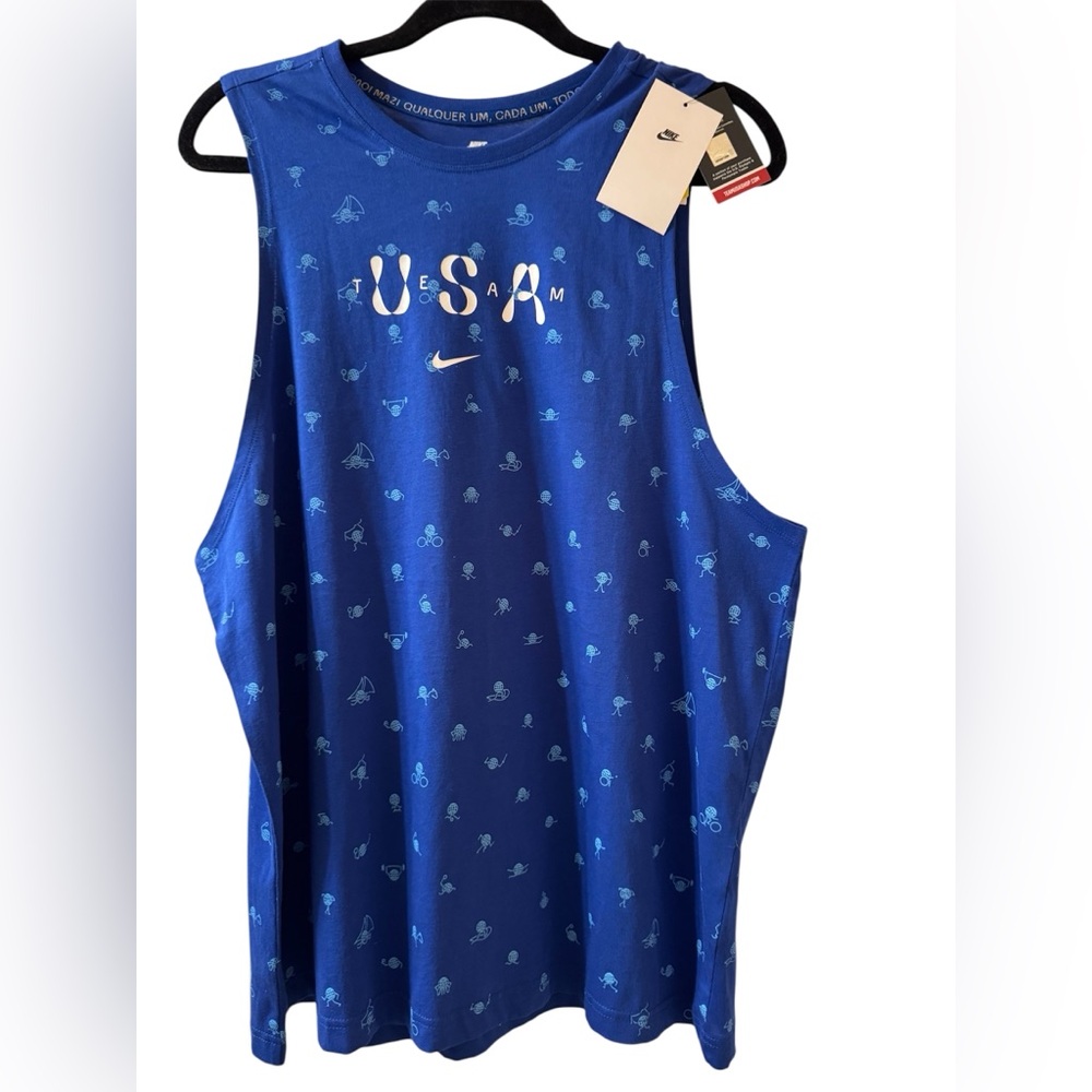 NWT  Nike Women TEAM USA Olympic Graphic Tank Size XL